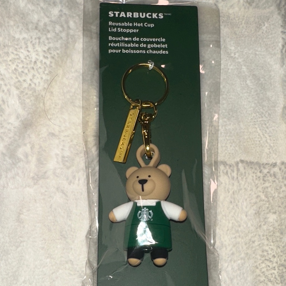 🫶🏻🤍Starbucks spare keychain with Starbucks apron on him - Picture 3 of 3